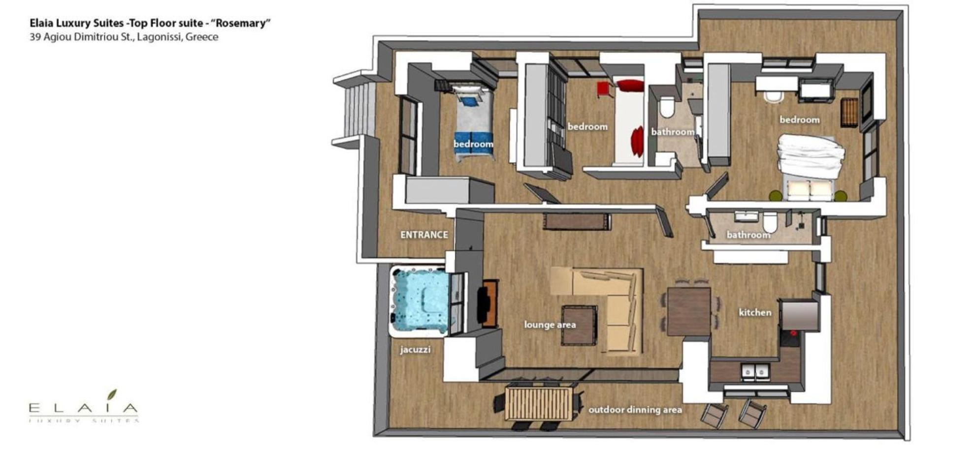 Elaia Luxury Suites Lagonísi Eksteriør bilde